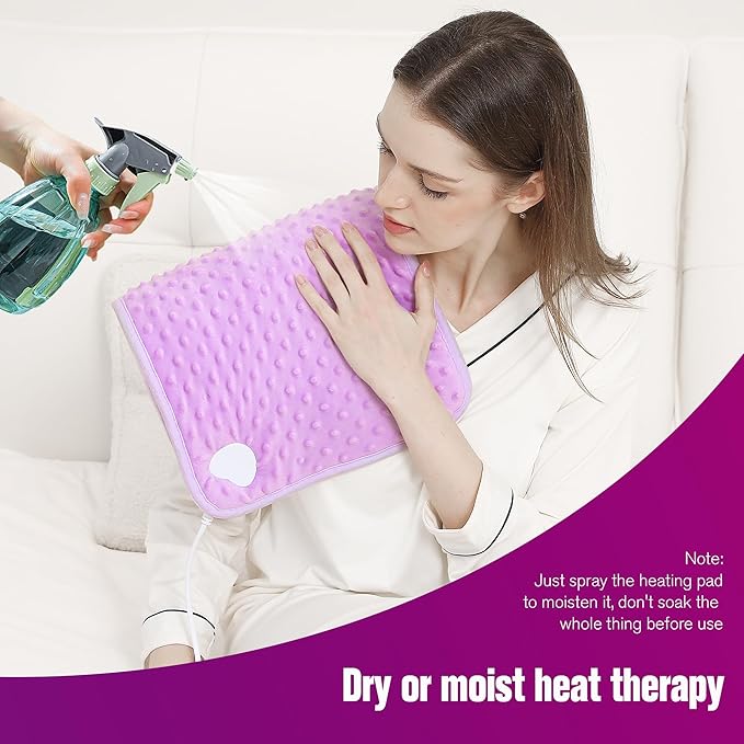 Heating Pad for Back Pain Relief,Double-Sided Design with a Skin-Friendly Material, Heating Pad for Period Cramps，9 Heat Settings, Auto Off,Gifts for Mom, Girlfriend, and Family