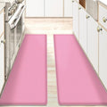 AUTODECO Set of 2 Kitchen Mat and Rugs Washable Cushioned Anti-Fatigue Kitchen Rug for Floor 17"x59" +17"x59", Watermelonred
