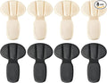 Heel Pads for Shoes Too Big, 4Pcs Mesh Adhesive Heel Grips Inserts for Boots, Loose Shoes, Reusable Heel Heel Cushion Pads for Women Men, Anti Blister Shoe Liners Heel Protectors(Black&Nude)