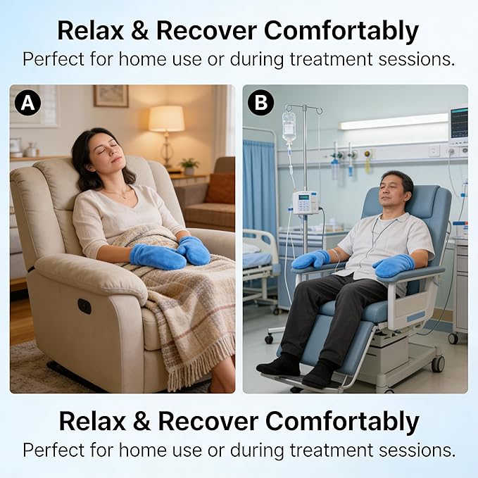 Hot & Cold Therapy Gloves | Ice & Heat Pain Relieving Mittens | Microwavable & Freezable, Arthritis, Finger & Hand Injuries, Carpal Tunnel - Small, Medium