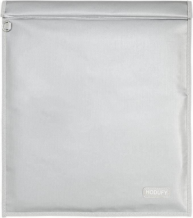 Faraday Bag for Laptops (20 x 15 inches), Faraday Cage, Cell Phone Signal Jammer, Faraday Key Fob Protector, Fireproof & Water Resistant Bag, Anti-Theft Pouch, Anti-Hacking Case Blocker(Grey)