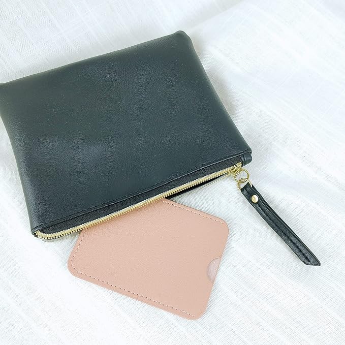 Birth Control Pill Case Holder Credit Card Sleeve Slim Wallet Women Gift (Pink)