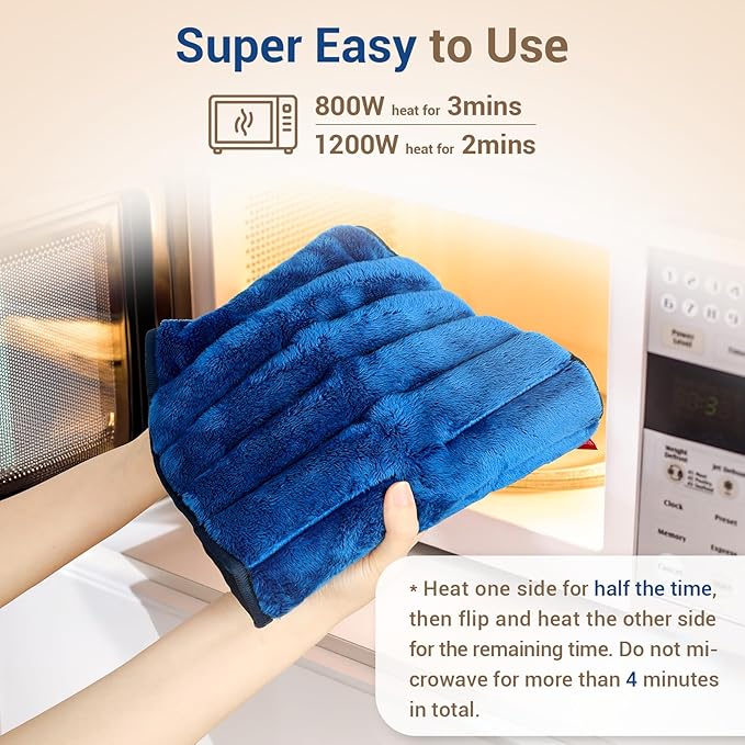 Comfytemp Microwave Moist Heating Pad for Back Pain Relief, Sciatica Recovery Must Have, Microwavable Hot Therapy for Lower Lumbar, Cramps, Waist Warm Compress, Get Well Items for Men Women
