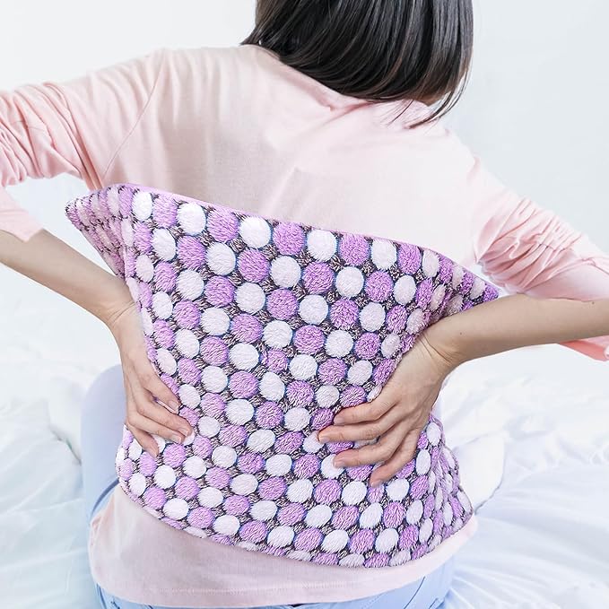 Full Weighted Electric Heating Pad for Back Pain, Cramps, Relief - Auto Shut Off - 2.3lb Heat Pad with Moist & Dry Heat Therapy Options - Hot Heated Pad - (XL 12"x24") - PYQ0Z