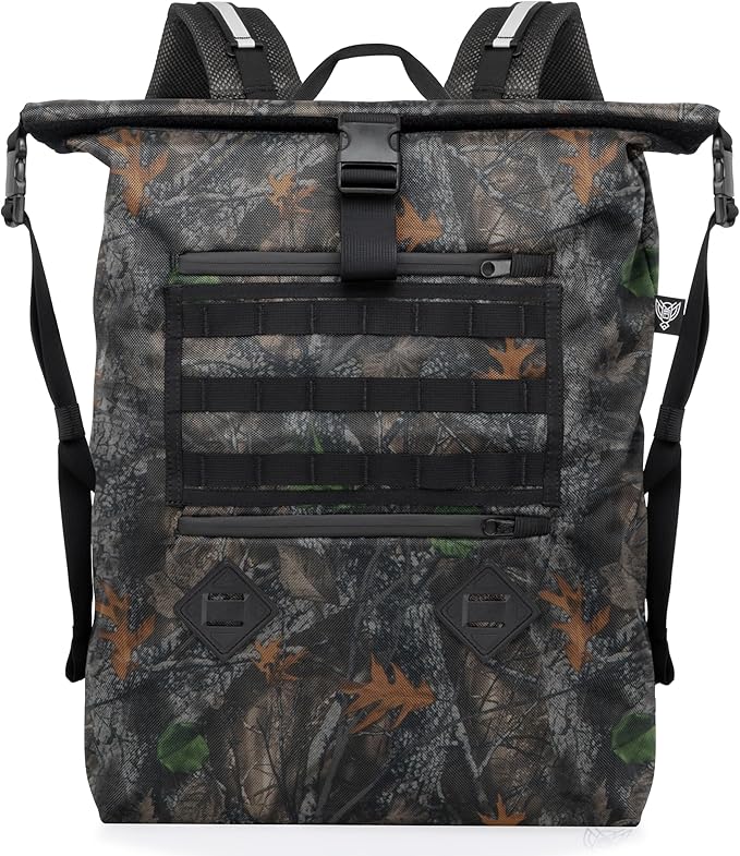 Xtreme Sight Line ~ AQUA RT ~ Large Water-Proof Faraday Backpack for Laptops, Tablets, and Mid-Size Electronics ~ Tracking/Hacking Defense ~ Fits most laptops up to 17" ~ Backwoods Camo