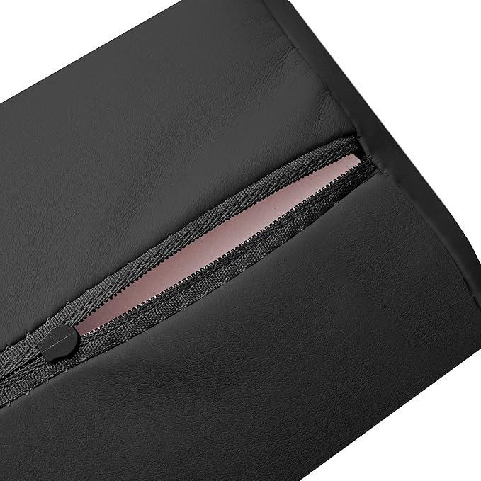 Saloniture Half Round Neck Massage Table Bolster Pillow Pad - 13 x 6 x 3 Inch - Black