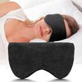 Mr. Sandman Weighted Eye Mask for Sleeping, Blackout Sleep Mask, Reversible Cool & Cozy Compress for Dry Eyes, Headache Migraine Relief, Eye Cover for Travel, Gifts for Women & Men, 0.5 lb, Black