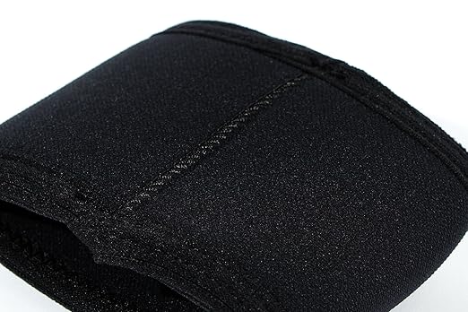 Stoic 7MM Compression Sleeve Cuff (Heavy Neoprene Construction) for arm, Elbow, Lower Leg Compression and Warmth While Weight Lifting, Powerlifting, Bench Pressing (9 Inch, Black)