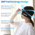 Migraine Relief Cap, Reusable Headache Relief Cap with Hot & Cold Therapy, Soothing Headache Hat, Odorless Gel Ice Head Wrap for Tension, Stress & Sinus, Headache & Puffy Eyes, Black,1Pc