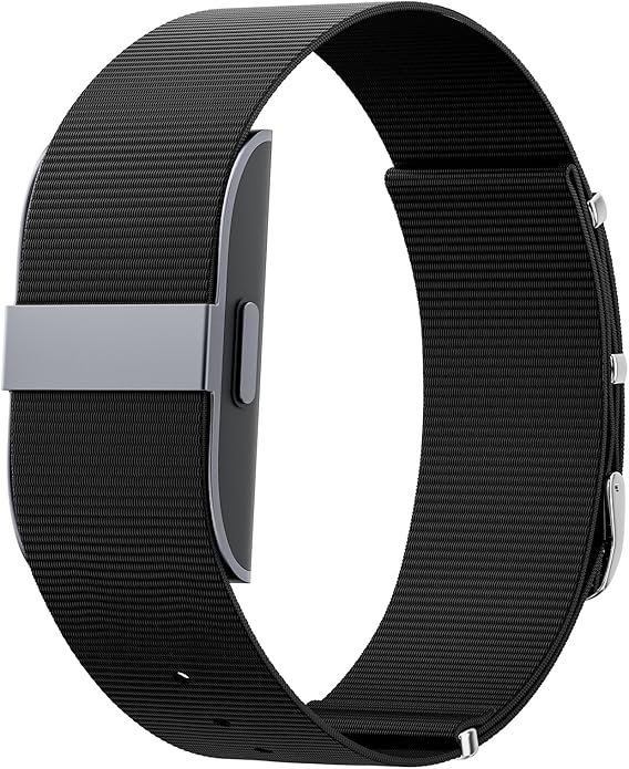Nylon Replacement Strap Compatible with Hume Band - Breathable & Sweatproof Sport Loop for Hume Health Band - Metal Buckle & Loop Closure for Secure - Adjustable Wristband Strap for Fitness Tracker