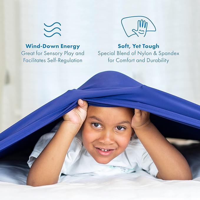 Harkla Compression Sheet for Kids - Queen Compression Sheets for All Night Comfort - Breathable and Stretchy, Great for a Calming Sleep Experience - Sensory Bedsheets for Kids - Makes Great Gifts