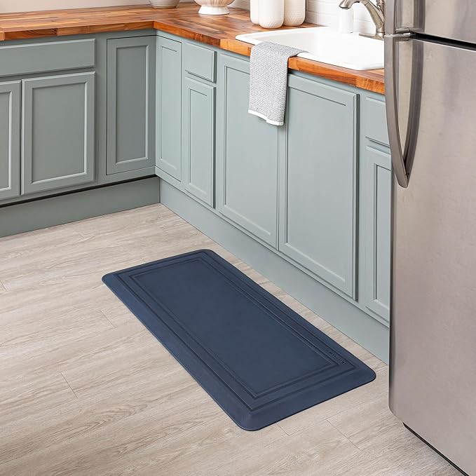 Tempur-Pedic Ultra Comfort Anti-Fatigue Frame Twilight 1' 8" x 3' 6" Kitchen Floor Mat Cushioned Ergonomic Standing Desk Mat Waterproof Non-Skid Foam