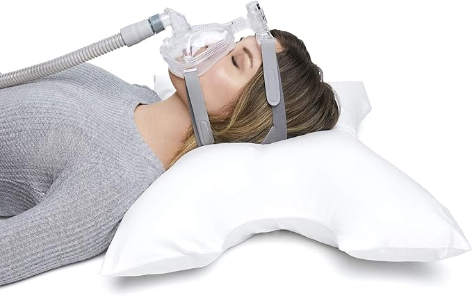 CPAP Pillow by Pillows with a Purpose - Standard Size - Unqiue Design with Contoured Cut-Outs - Hypoallergenic with Cover Included