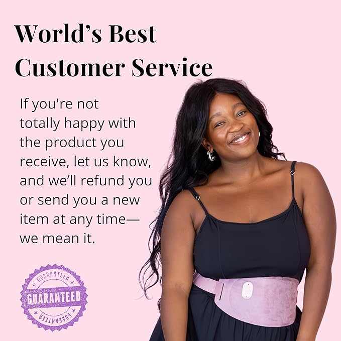 Pixie Period Heating Pad for Cramps - Thinnest Wearable Heating Pad for Feminine Care - Unnoticeable Under Clothes - Best Portable Pain Relief Heat Belt On The Market - Hours of Menstrual Pain Relief