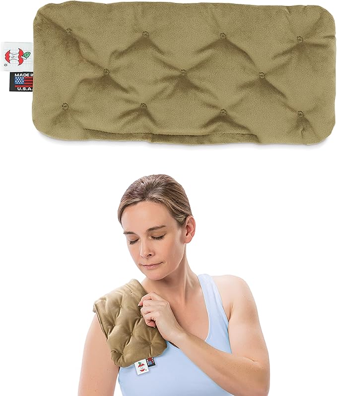 Core Products MicroBeads Moist Heat Therapy Microwave Pack 5" X 12" | Small Reusable Moist Heat Pad with Soft Fabric and Heating Beads