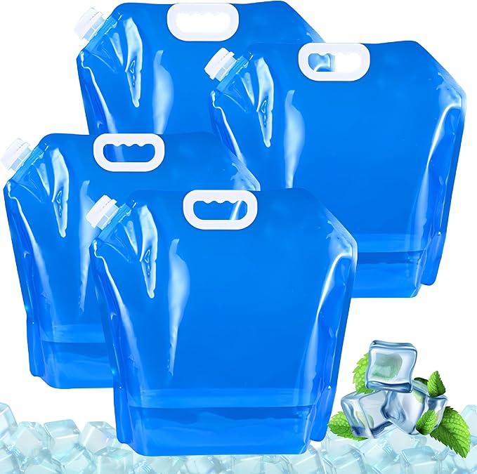 10L Ice Bath Bags Reusable, Cold Plunge Accessories, Portable Bathtub Freezer Bag for Fast Freezing, Large Capacity Leak-Proof Ice Bath at Home, Sport, Camping (4-Pack)