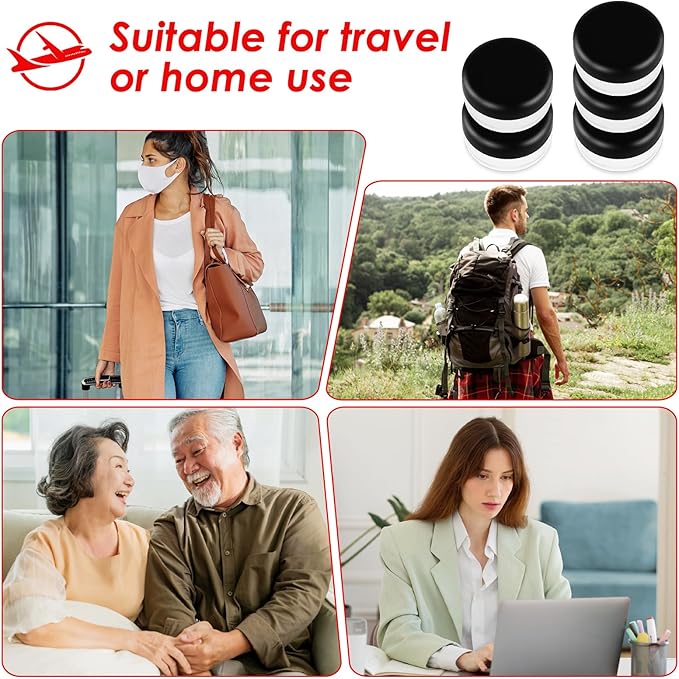 Small Pill Organizer Box, 5 Pcs Travel Pill Case Holder Daily Portable Pill Cases BPA Free Travel Mini Pill Container Organizers for Pocket (Black)