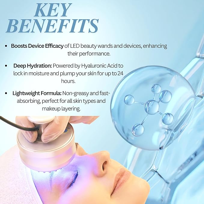 Red Light Therapy Activation Essence | Amplifies LED Wands, Masks & Skincare Devices | Blue Tansy, Aloe, Cucumber & Hyaluronic Hydration | Clean Formula | Use w/Home Skincare Technology