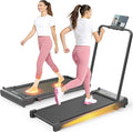 ANCHEER Walking Pad Treadmill with Foot Massage, Versatile Dual-Sided Walking Pad with Incline and Handle Bar, 3.5HP Foldable Treadmill for Home/Office/Apartment, 0.6-7.5MPH