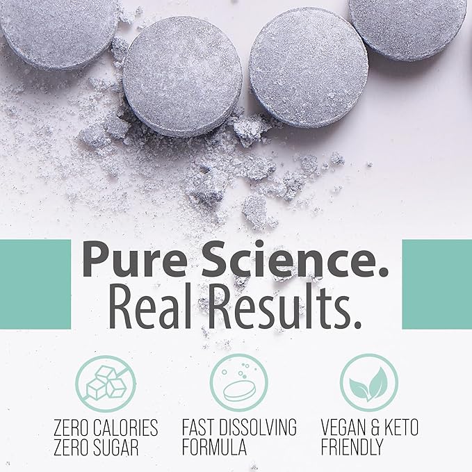 H2UP™ Sugar-Free Molecular Hydrogen Tablets – 60 Count – 12 PPM Hydrogen with Magnesium – Dissolvable Tablets for Clean Hydrogen-Infused Water