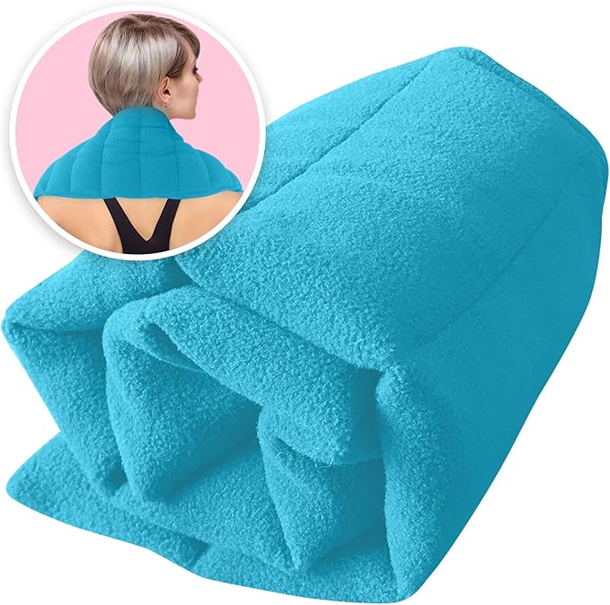 Microwavable Heating Pads 1 Piece Natural Moist Heat Pad for Back Pain, Neck and Shoulders, Nerve, Cramps, Lower Lumbar Relief