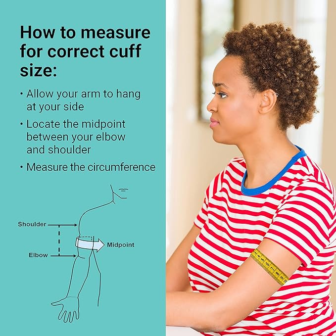 A&D Medical Blood Pressure Monitor Large Cuff Replacement (12.2-17.7"/31-45cm), Latex Free Blood Pressure Cuff, UA-291A ISO-Compliant Connector for Home Use A&D Medical Blood Pressure Monitors