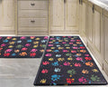 Extra Large Cushioned Anti-Fatigue Kitchen Mats, Waterproof Non-Skid Kitchen Rugs Ergonomic Comfort Standing Mat for Kitchen, Home, Office, Sink, Laundry, Colorful Paws (Multicolor)