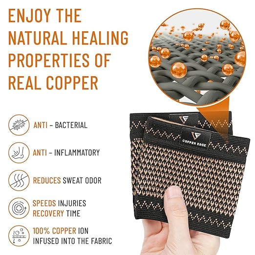 Copper Arch Support for Plantar Fasciitis. 2 Half Socks/Sleeve Compression Brace for Women and Men. Orthotics Feet Pain Aid Fit for Flat/High/Fallen Arches, Foot Care (Copper)
