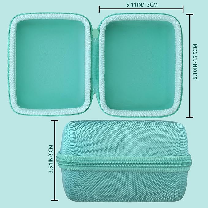 co2CREA Hard Case Replacement for OMRON Evolv Bluetooth Wireless Upper Arm Blood Pressure Monitor BP7000 HEM-7600T-BK (Mint Green Case)