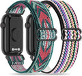 2 Pack Stretchy 16mm Nylon Bands Compatible with FITVII HM08/MorePro HM08/Amzhero-Runfit D26/KALINCO Slim Fitness Tracker