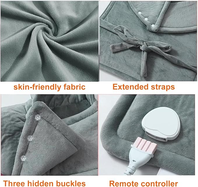 Heating Pad for Neck Shoulders Back Pain Relief, Gifts for Women Men Mom Dad Elderly, Electric Large Heat Pad with 6 Heat Settings 4 Timers, ETL Certified (Back Hating Pad)