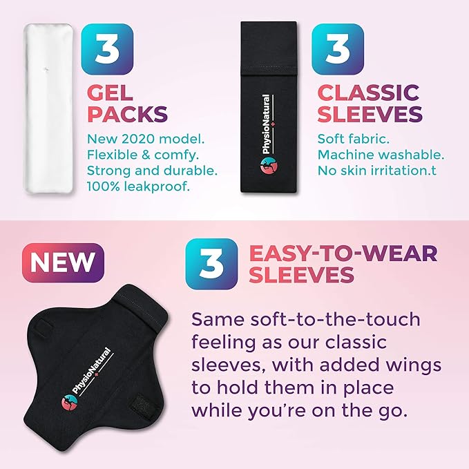 Reusable Perineal Ice Packs with Washable Sleeves – for Hemorrhoids, Postpartum Vaginal Pain, and Groin Discomfort