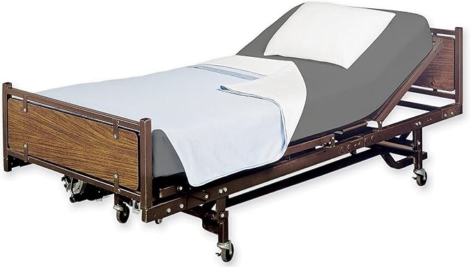 6 Pack Fitted Hospital Bed Sheets with Elastic All Around for a Double Brushed Ultra Soft Breathable 100% Microfiber Sheets, 36” x 84” x 12”
