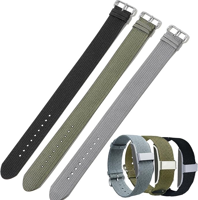 Replacement Straps Compatible with Hume Health Band - Adjustable Soft Woven Nylon & Adjustable Clasp Buckle & Loop Closure for Secure, Strap Wristband for Hume Band Wristband Bracelet,All-Day Comfort