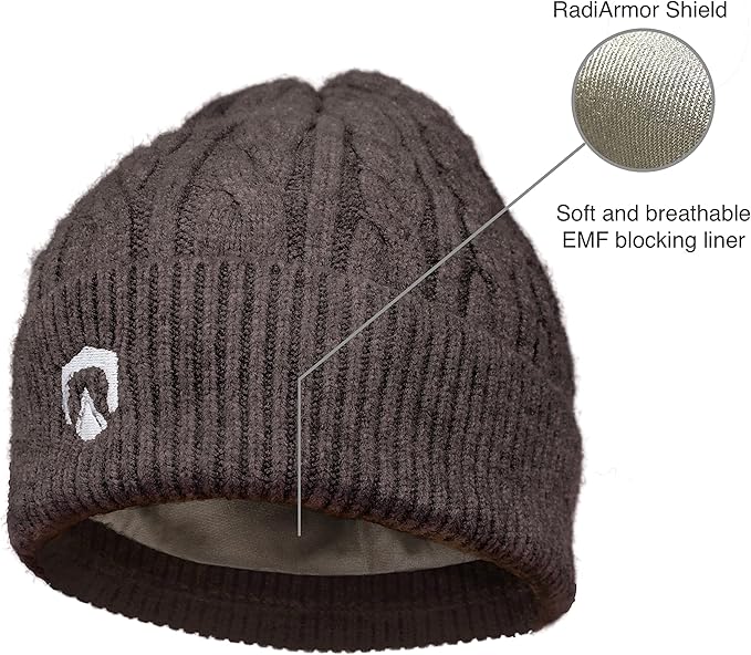 RadiArmor RF Blocking Knit Cap – Unisex Hat with EMF Blocking Liner That Blocks Over 99% of High Frequency RF Radiation