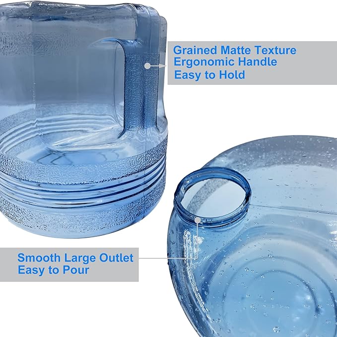 xcivi 1 Gallon/ 4L Distiller Water Container, Replacement Collection Bottle, Portable Plastic Gallon Pot Canteen, Compatible with Megahome and Other Countertop Water Distillers