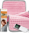 17''×34'' Heating Pad for Back Pain, Electric Heating Pad with 9 Heat Settings & 4 Timers Auto Shut Off, Extra Large Heating Pad for Period Cramps & Sore Muscles, Machine Washable, Dry & Moist Heat,