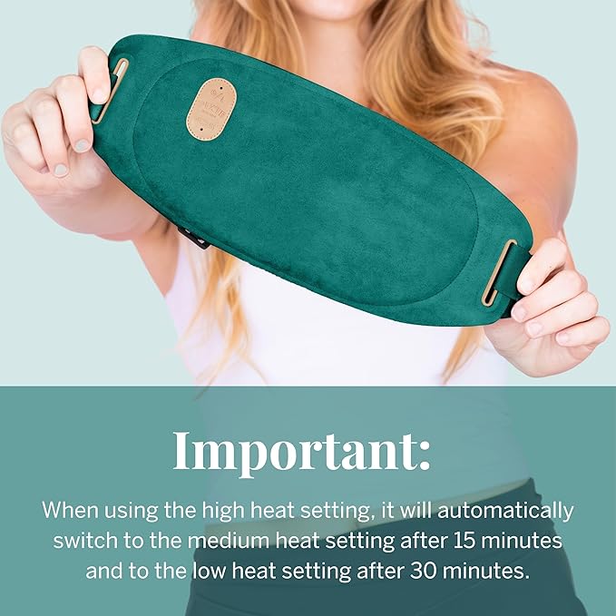 Pixie Period Heating Pad for Cramps - Thinnest Wearable Heating Pad for Feminine Care - Unnoticeable Under Clothes - Best Portable Heat Belt for Menstrual Pain Relief - FSA Eligible and HSA Eligible