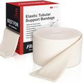 FRESINIDER Size E Elastic Tubular Support Bandage (3.5" x 11 Yards) – Light to Moderate Compression Roll for Calf & Small Knee, Breathable Stretch Stockinette