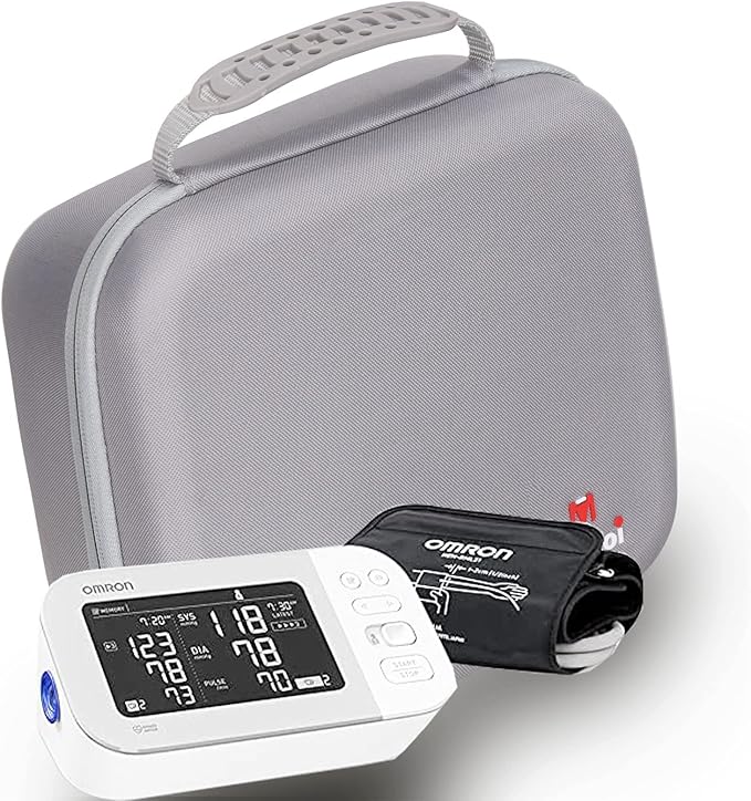 Mchoi Hard Storage Case Compatible with OMRON Platinum BP5450/BP5350/BP7450 /10 Series/Gold BP5350/7 Series BP7350 Blood Pressure Monitor with Upper Arm Cuff, Case Only