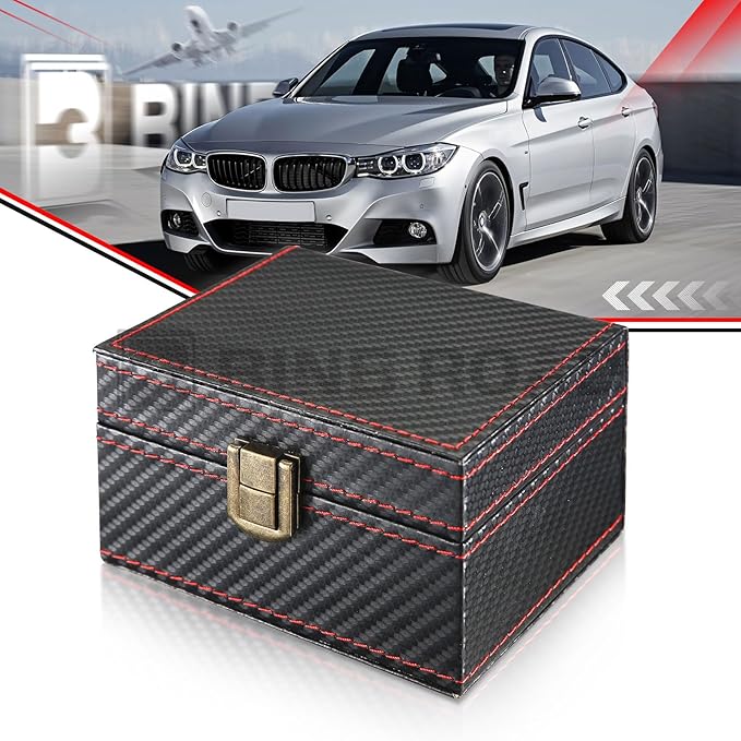 Car Key Signal Blocker Box Compatible with Faraday Box for Car Keys,Carbon Fiber,Small