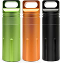 Pill Holder Keychain Container,Portable Aluminum Alloy Waterproof Pill Box for Purse Pocket,Large Capacity Pill Case for Outdoor Travel Camping Daily Use-3PCS