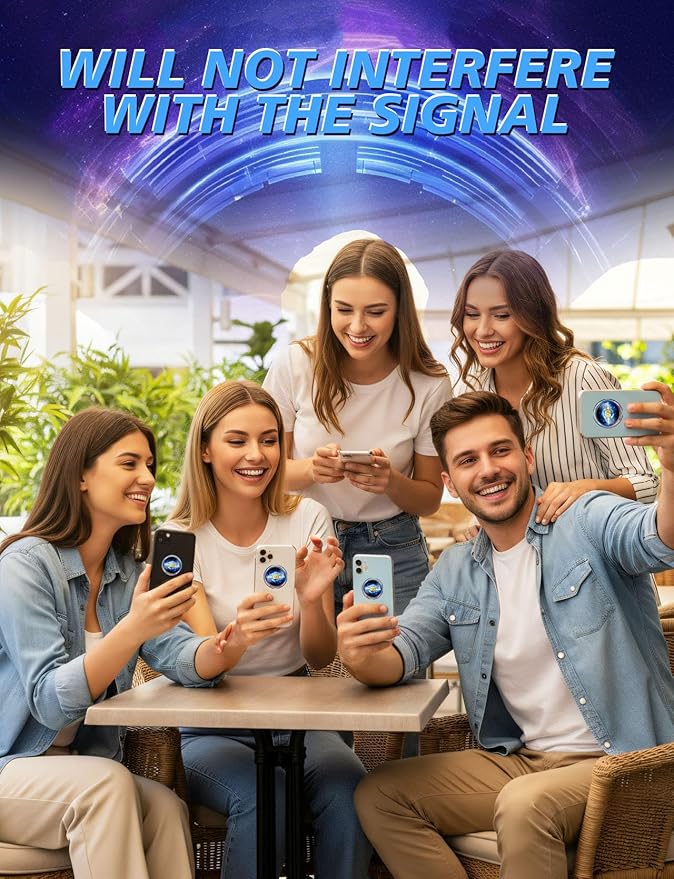 Cell Phone EMF Protection Neutralizers - for Smart Phones/Tablets/Laptops/Computer/WiFi/Priner/TV 6 Pack