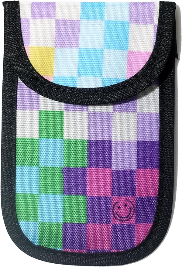 DQL Faraday Key fob Protector, Key fob Signal Blocker, Faraday Pouch, Faraday Bag for Key fob, Key Signal Blocker (Rainbow)