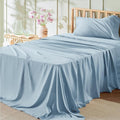 Bedsure Twin XL Sheet Sets Dorm Bedding - 3 Pieces Soft Extra Long Twin Sheets, Hotel Luxury, Easy Care Microfiber for Women, Men, Light Blue