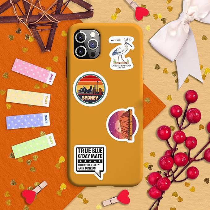 100Pcs Australia Stickers for Luggage, Water Bottle - Australian Stickers and Decals- Australia Party Supplies - Gift for Women & Men