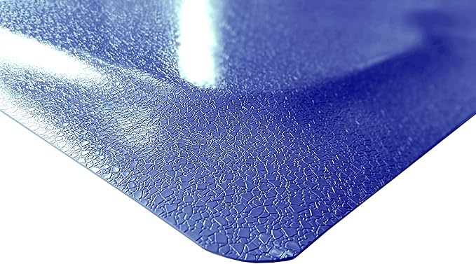 Rhino Mats, Rhino Hide Salon Mat, Non-Slip Standing Cushioned Comfort Anti-Fatigue Mat for Salon, Barbershop, or Spa (Blue Rectangle, 3' x 5' x 1/2")