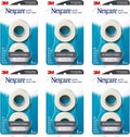 Nexcare Gentle Paper Tape, Medical Paper Tape, Secures Dressings and Lifts Away Gently, 1 in x 10 Yards, 6-Pack (12 Rolls)
