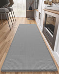 Color&Geometry Anti Fatigue Cushion Kitchen Mat for Floor -17"x94",Long,Easy Clean, Water & Oil Proof, Anti Slip, Foam Rubber Runner Rug for Front Sink Comfort Standing,Grey