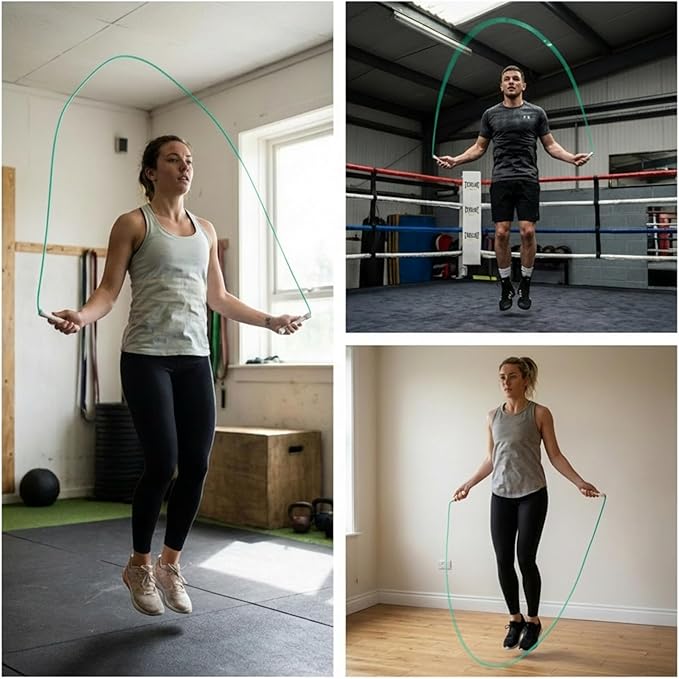 Elevate Rope Professional Beaded Jump Rope - 3m Adjustable, Quality Beads & Poly Cord - For Freestyle, Cardio & Tricks - All Levels & Indoor/Outdoor Use